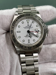 Rolex Explorer II 16570 40mm White Dial Stainless Steel Box Papers 2004