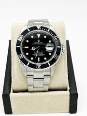 Rolex 16610 Submariner Date Black Stainless 2003 Box Papers