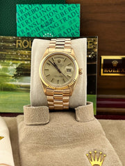 Rolex President Day Date 1803 Champagne Dial 18K Rose Gold Box