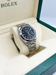 Rolex Datejust 41 126300 Black Dial Stainless Steel Box Paper