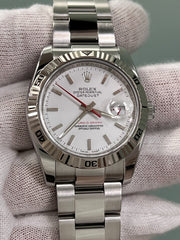 Rolex Datejust Turn O Graph 116264 White Dial Stainless Steel 36mm