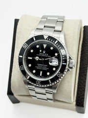 Rolex 16610 Submariner Date Black Dial Stainless Steel 2005 Box Paper