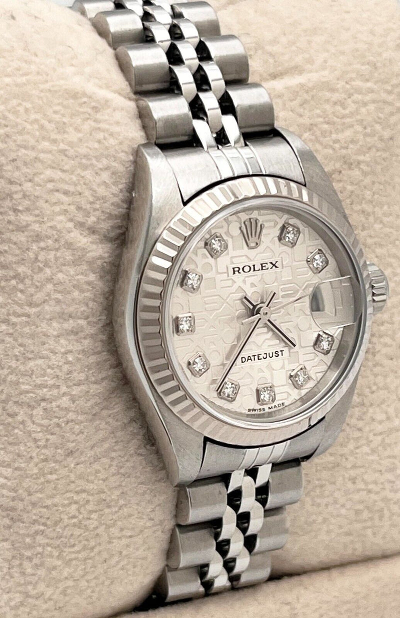 Rolex Datejust Ladies 79174 Factory Jubilee Diamond Dial Steel 18K Gold 2004