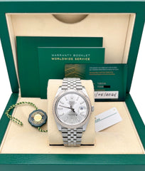 2024 Rolex Datejust 41 126334 Silver Dial Steel 18K Gold Box Paper Jubilee Band