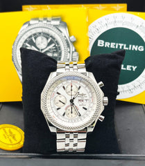 Breitling A13362 Bentley Motors GT White Dial Stainless Steel Box Papers