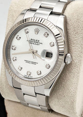 Rolex 126334 Datejust 41 MOP Diamond Dial Stainless Steel Box Paper 2020