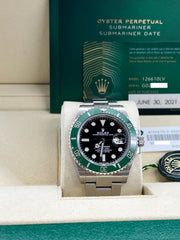 Rolex Submariner Starbucks 126610LV 41mm Green and Black Ceramic Steel Box Paper