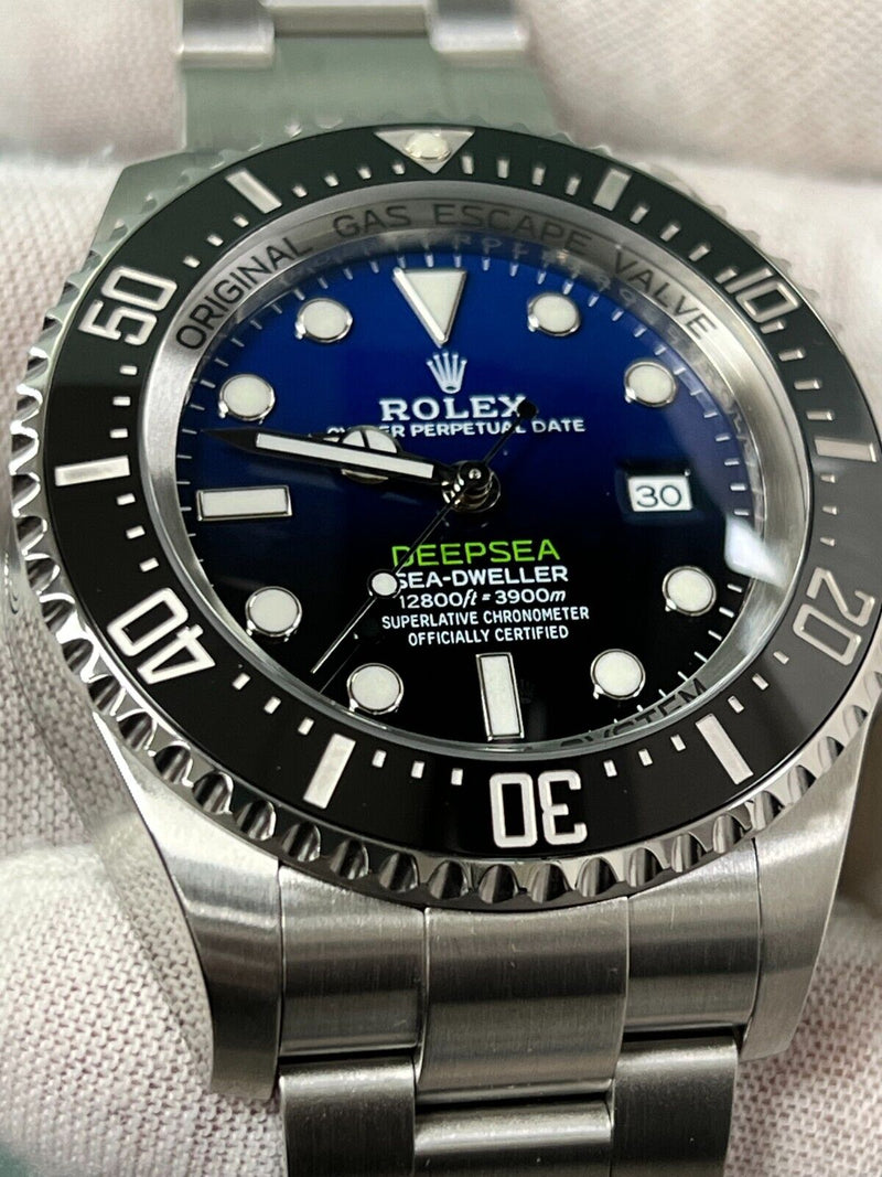 Rolex Sea Dweller Deepsea 126660 44mm James Cameron Black Blue Steel Box Paper