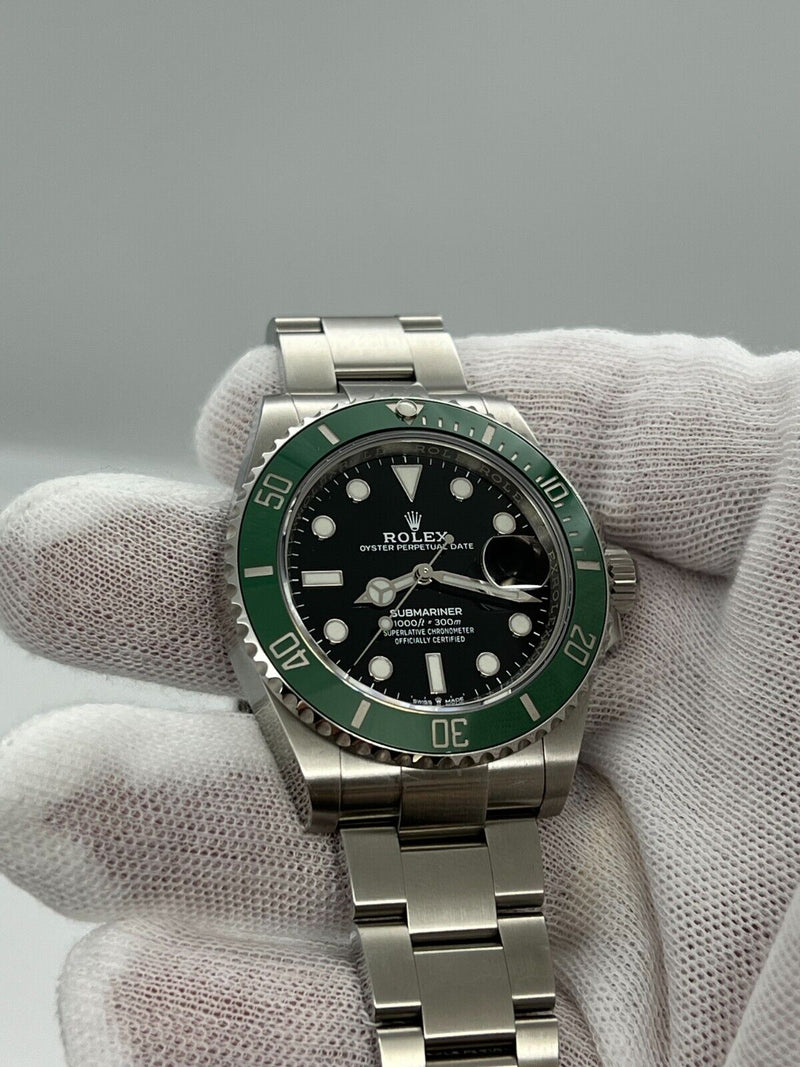 Rolex Submariner Starbucks 126610LV 41mm Green and Black Ceramic Steel Box Paper