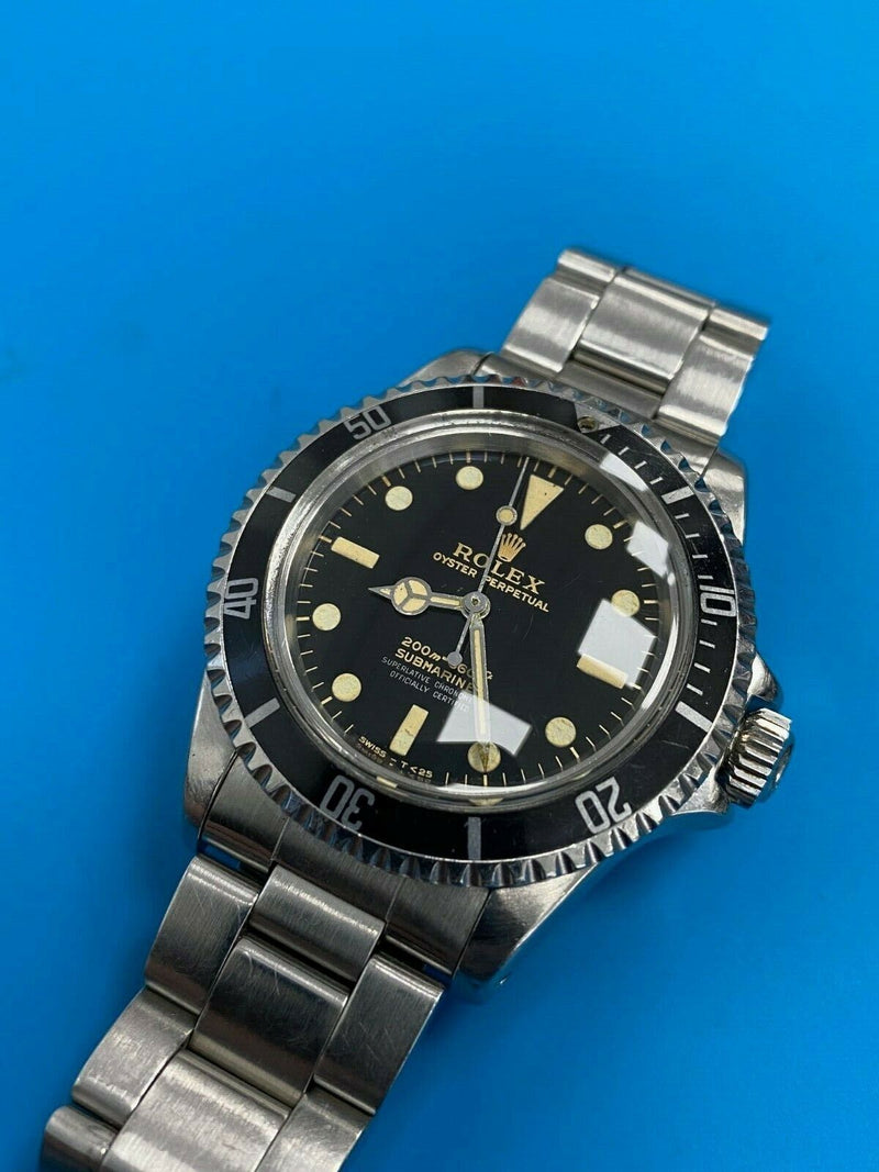 VINTAGE Rolex Submariner 5512 Stainless Steel Black Dial 1964 Glossy Gilt Dial