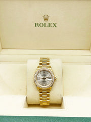 Diamond Rolex President 279138 18K Gold 28mm Star Shape Dial New with Stickers