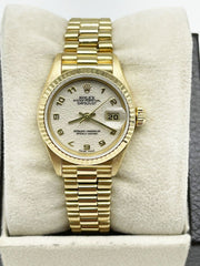 Rolex Ladies President Datejust 79178 White Jubilee Dial 18K Gold Box Paper
