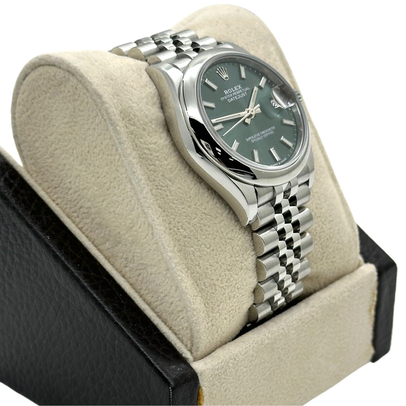 Rolex 278240 Datejust Midsize 31mm Green Dial Stainless Steel Jubilee Band Box