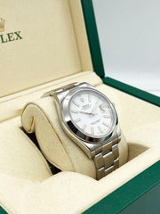 Rolex 116300 Datejust II 41mm White Dial Stainless Steel Box Paper 2014