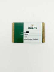 Rolex Datejust 116233 Bronze Arabic Dial 18K Gold Stainless Steel Box Paper