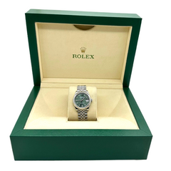 Rolex 278240 Datejust Midsize 31mm Green Dial Stainless Steel Jubilee Band Box