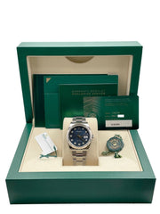 Rolex 126234 Datejust Blue Jubilee Diamond Dial Stainless Steel Box Paper 2020