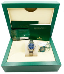 Rolex Oyster Perpetual 277200 Blue Stainless Steel Midsize 31mm Box Paper 2020