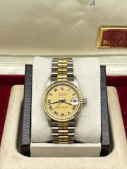 Rolex President Midsize Tridor 78279B 18K Yellow Rose White Gold 31mm