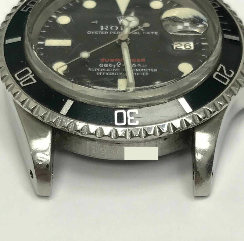 Vintage RED Rolex Submariner 1680 ORIGINAL DIAL Mark 4 Box & Papers 1970