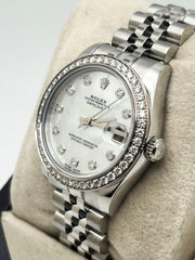 Rolex 178384 Datejust Midsize 31mm Factory MOP Diamond Dial and Bezel Steel