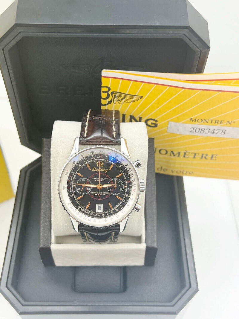 Breitling A48330 Montbrillant Chronograph 43mm Stainless Steel Box Paper 2005