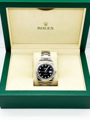 2022 Rolex 126334 Datejust 41 Black Diamond Dial Stainless Steel Box Paper