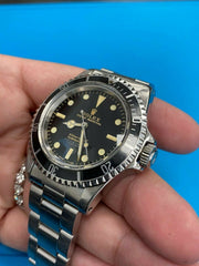 VINTAGE Rolex Submariner 5512 Stainless Steel Black Dial 1964 Glossy Gilt Dial