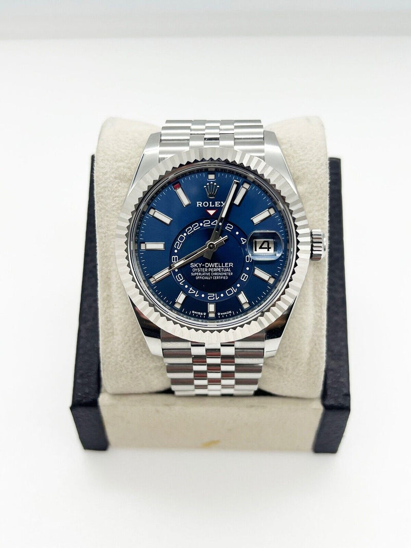 2023 Rolex 336934 Sky Dweller Blue Dial Stainless Steel Box Paper