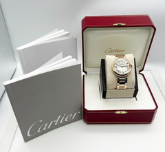 Cartier Ballon Bleu 3003 36mm Silver Dial 18K Rose Gold Box Paper