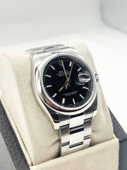 Rolex 116200 Datejust Black Dial Stainless Steel