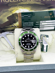 Rolex 16610V Kermit Submariner Green Bezel Black Dial Stainless Box Paper 2007