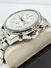 Breitling A25362 Bentley Motors White Dial Stainless Steel