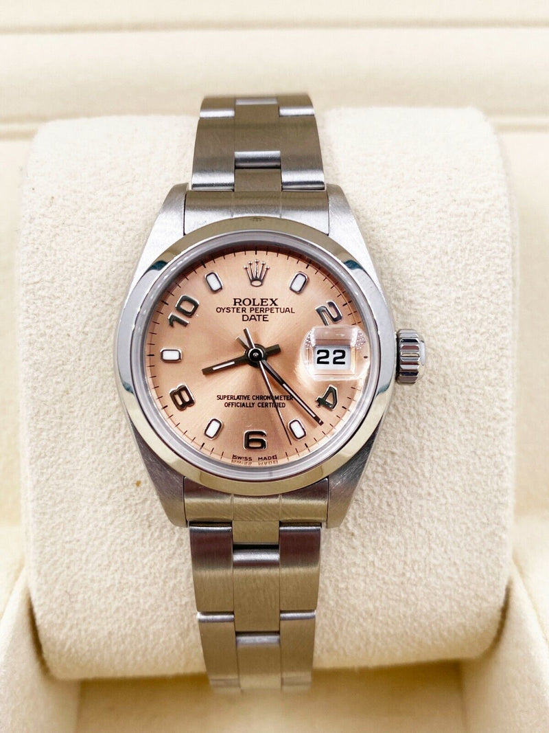 Rolex Ladies Date 79160 Pink Salmon Dial Stainless Steel 26mm