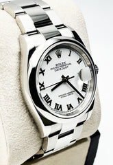 2022 Rolex 126200 Datejust White Dial Stainless Steel Box Paper
