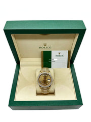 Rolex 228238 President Day Date 40mm Diamond Bezel Dial Band 18K  Gold Box Paper