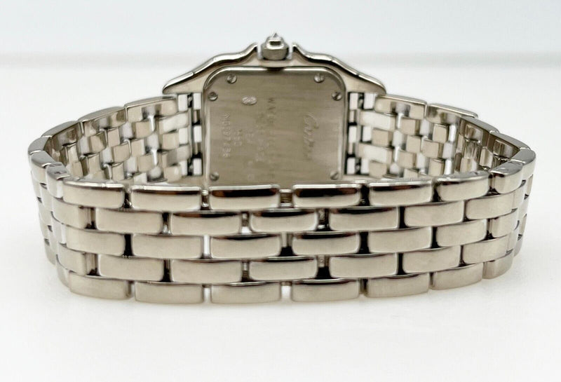 Cartier Ref 1660 Ladies Panthere Diamond Bezel 18K White Gold