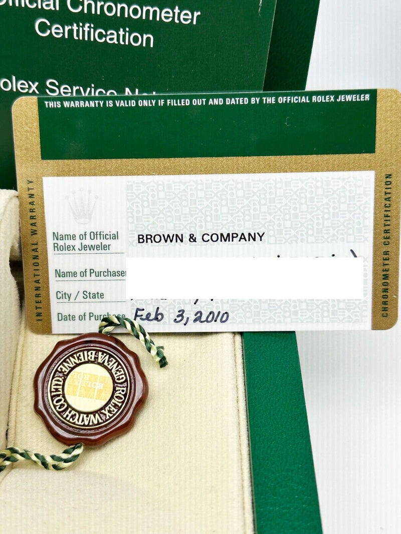 Rolex Datejust 116234 Black Roman Dial Stainless Steel Box Paper 2010
