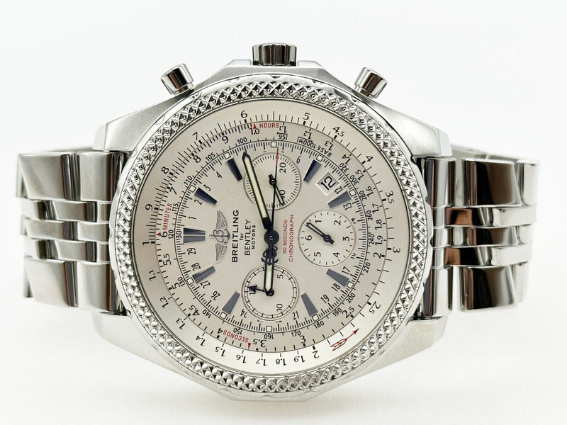 Breitling A25362 Bentley Motors White Dial Stainless Steel